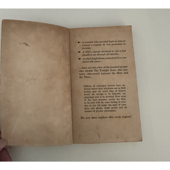 The Twilight Zone, Rod Serling, Short Stories Book, PB Tempo 1970 VTG - Picture 7 of 11